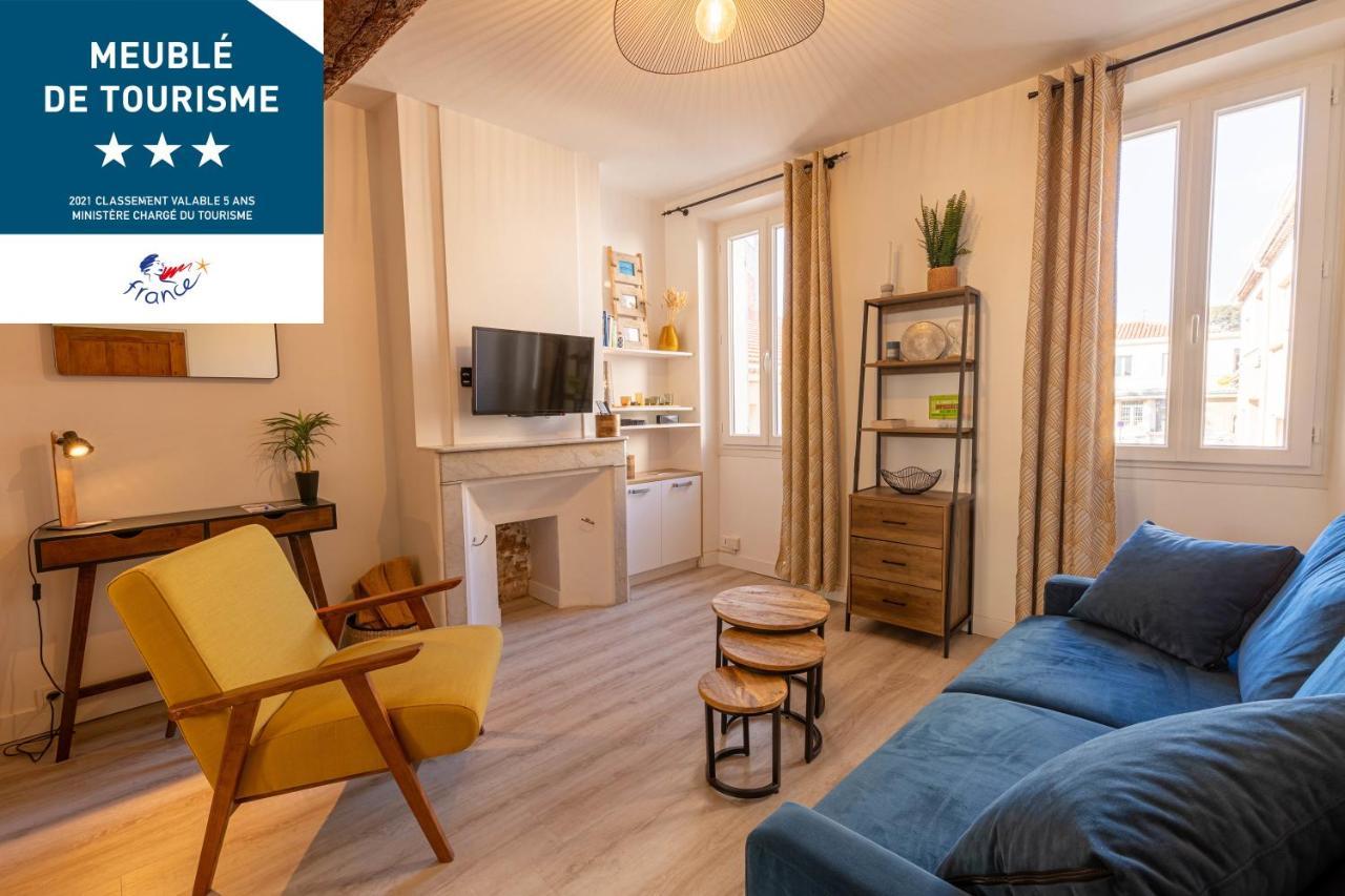 Escapade A Sanary, Au Coeur Du Village, 200M Du Port,Clim,Wifi,Parking 외부 사진